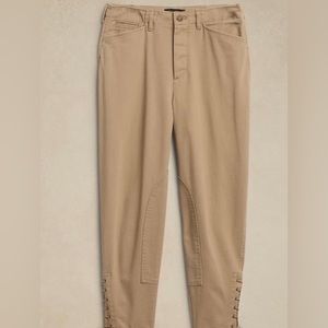 Banana republic pants. Tan color. Only worn once. Tie up feature on side of leg.